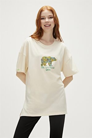 RE-FINGER t-shirt ŞEKER BEYAZI