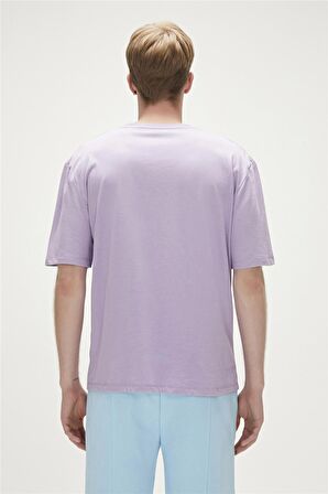 Bad Bear Baskılı Açık Mor Erkek T-Shirt 23.01.07.002_RE-LIFE t-shirt