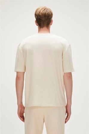 RE-SOCIAL t-shirt ŞEKER BEYAZI