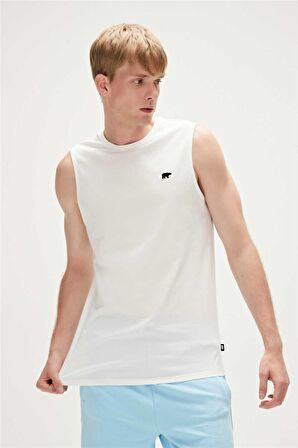 Rowan Tank-Top Off-White Beyaz Erkek Atlet