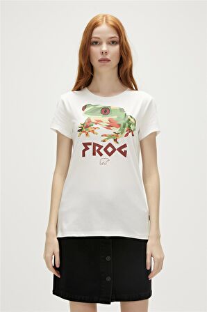 FROG T-SHIRT BEYAZ