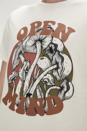 OPEN MIND T-SHIRT ŞEKER BEYAZI