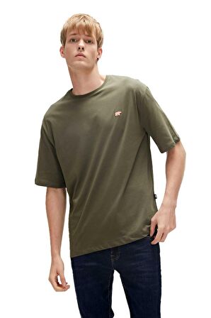 Bad Bear Baskılı Haki Erkek T-Shirt 23.01.07.015_REALITY T-SHIRT