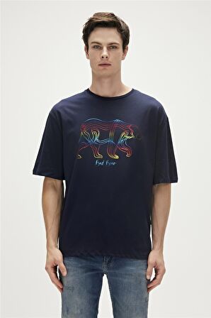 Bad Bear Baskılı Lacivert Erkek T-Shirt 23.01.07.016_WALKING BAD t-shirt