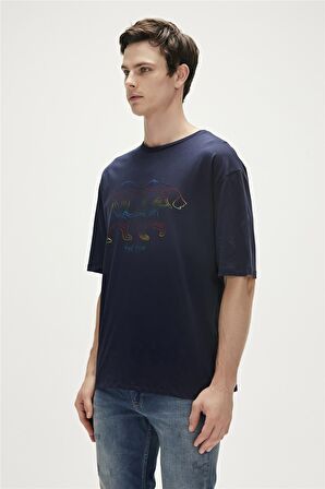 Bad Bear Baskılı Lacivert Erkek T-Shirt 23.01.07.016_WALKING BAD t-shirt