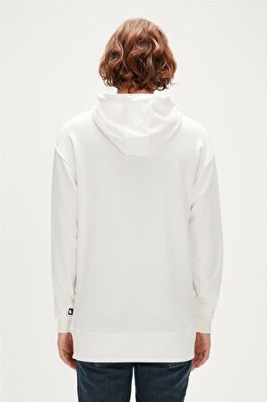 3D Bad Hoodie Off-White Beyaz Kapüşonlu Erkek Sweatshirt