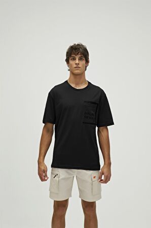 Bad Bear Baskılı Siyah Erkek T-Shirt 22.01.07.044_EXPLORE T-SHIRT