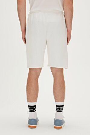 Kai SweatShorts Off-White Beyaz Baskılı Erkek Şort