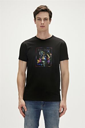 Bad Bear Baskılı Siyah Erkek T-Shirt 23.01.07.037_ONEWAY T-SHIRT
