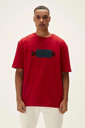 Taped T-Shirt Crimson Red Kırmızı Baskılı Erkek Tişört