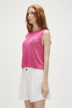 Halle Tank-Top Fuşya Pembe Kadın Atlet