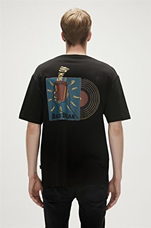 Bad Bear Baskılı Siyah Erkek T-Shirt 23.01.07.029_BREAK t-shirt