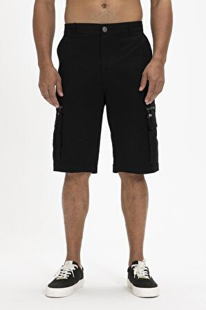 Rope SweatShorts Siyah Erkek Şort