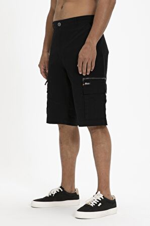 Rope SweatShorts Siyah Erkek Şort