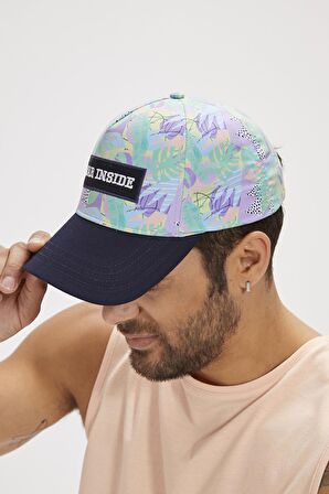 Bear inside Cap Lacivert Unisex Şapka