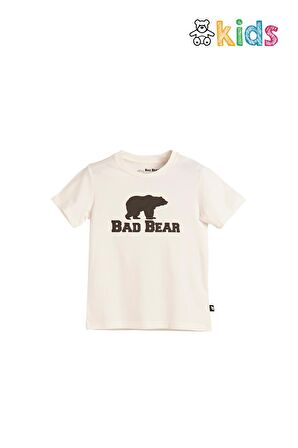 Bear Tee Kids Off-White Beyaz T-Shirt Çocuk Tişört