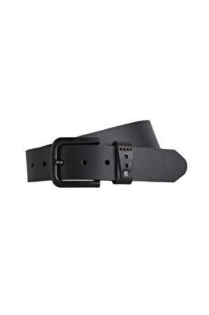 Fade İn Belt Siyah Deri Erkek Kemer