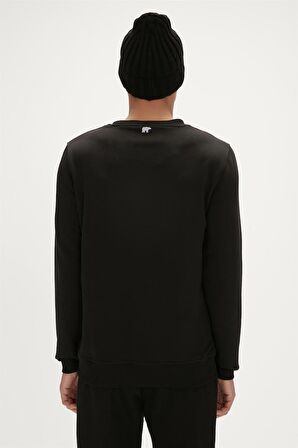 Reflect Bear Crewneck Siyah Erkek Sweatshirt