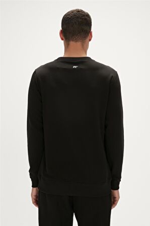 Reflect Crewneck Siyah Erkek Sweatshirt