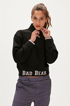 Bad Bear ZOE HALF-ZIP SWEATSHIRT LACİVERT Kadın Sweatshirt