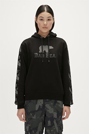 Gwen Hoodie Siyah  Kapüşonlu Kadın Sweatshirt