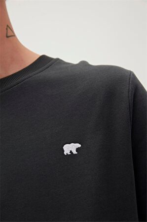 Presage Crewneck Antrasit King Size Erkek Sweatshirt