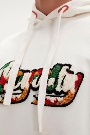 Royalty Hoodie Off-White Beyaz  Kapüşonlu Erkek Sweatshirt