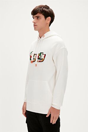 Royalty Hoodie Off-White Beyaz  Kapüşonlu Erkek Sweatshirt