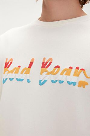 Manuscript Crewneck Off-White Beyaz Erkek Sweatshirt