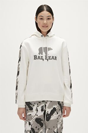 Gwen Hoodie Off-White Beyaz  Kapüşonlu Kadın Sweatshirt