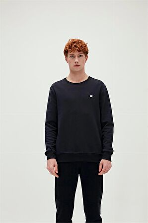 Presage Crewneck Lacivert  King Size Erkek Sweatshirt