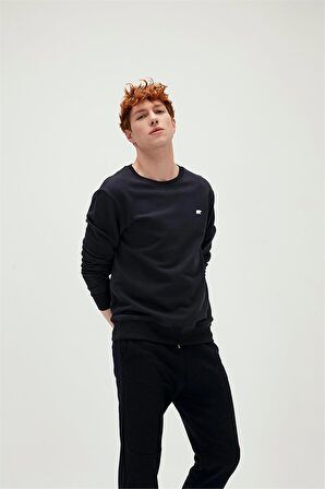 Presage Crewneck Lacivert  King Size Erkek Sweatshirt