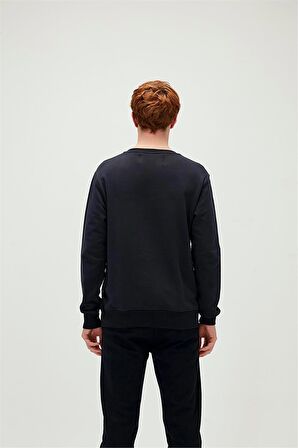 Presage Crewneck Lacivert  King Size Erkek Sweatshirt