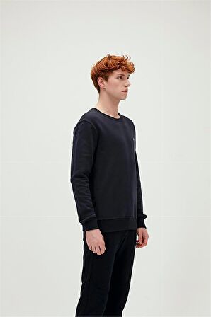 Presage Crewneck Lacivert  King Size Erkek Sweatshirt