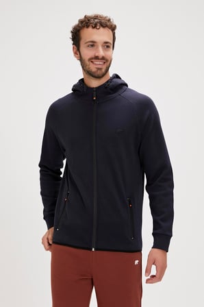 Leo Full-Zip Hoodie Lacivert Fermuarlı Kapüşonlu Erkek Sweatshirt