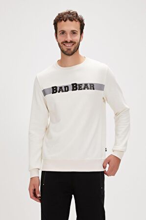 Reflect Bear Crewneck Marshmallow Beyaz Erkek Sweatshirt