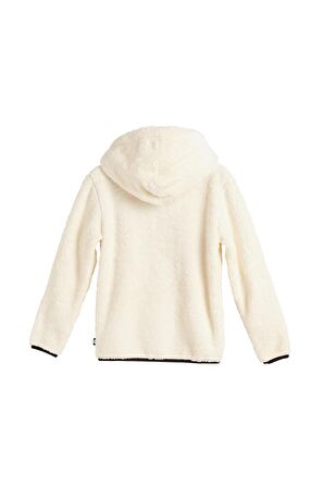Plunger Plush Kids Marshmallow Beyaz  Fermuarlı Kapüşonlu Peluş Çocuk Sweatshirt