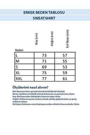 Be Cool Crewneck Woody Kahverengi Baskılı Erkek Sweatshirt