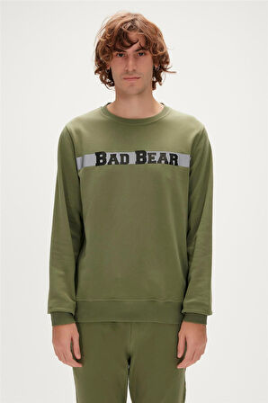 Reflect Bear Crewneck Thyme Yeşil  Erkek Sweatshirt