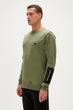 Be Cool Crewneck Thyme Baskılı Erkek Sweatshirt
