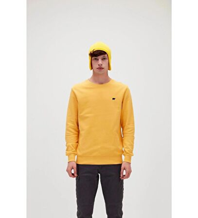 Presage Crewneck Sarı King Size Erkek Sweatshirt