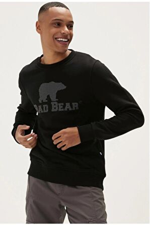 Bad Bear LOGO CREWNECK SİYAH Erkek Sweatshirt