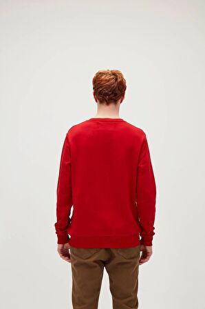 Presage Crewneck Crimson-Red Kırmızı King Size Erkek Sweatshirt