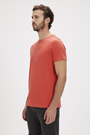 Solid Tarçın Basic Erkek Tişört
