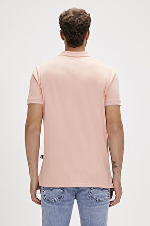 Pure Polo Yaka Pembe Erkek Tişört