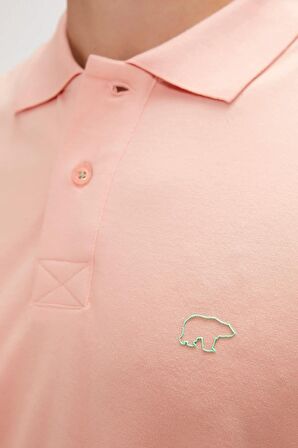Pure Polo Yaka Pembe Erkek Tişört