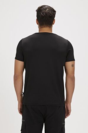 Frank Siyah Basic Erkek Tişört
