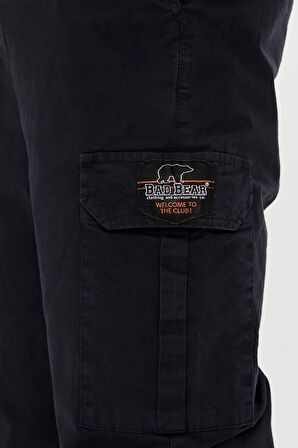 Kylian Siyah Kargo Cepli Erkek Pantolon