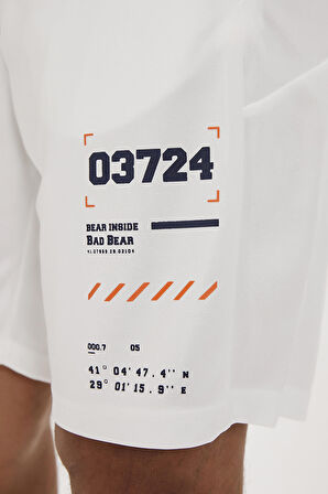 Diego Beyaz Erkek Şort