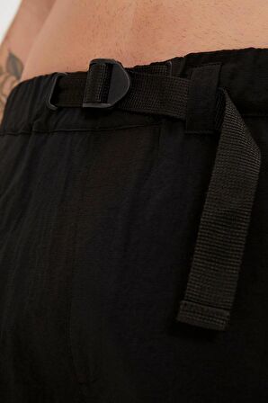 Richard Siyah Erkek Kargo Şort